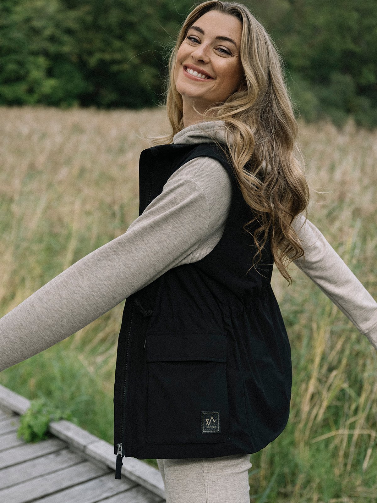 Twentyfour Mode Fishermans Vest Sort