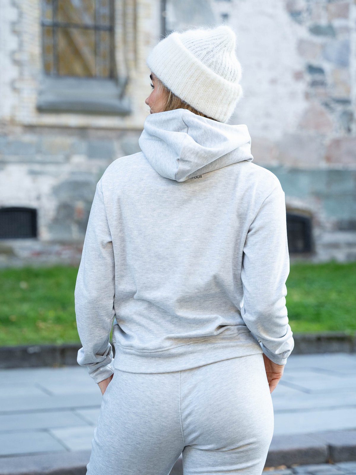 Twentyfour Mode Comfy Hoodie Lys Grå Melange