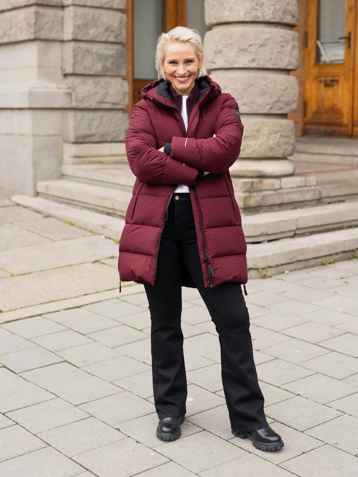 Twentyfour Mode Maya Dunparkas Mørk Burgunder