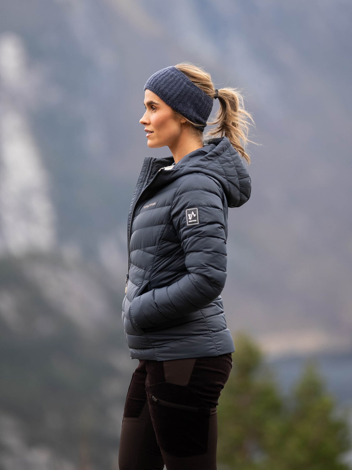 Twentyfour Finse Super Light Dunjakke Blekkblå