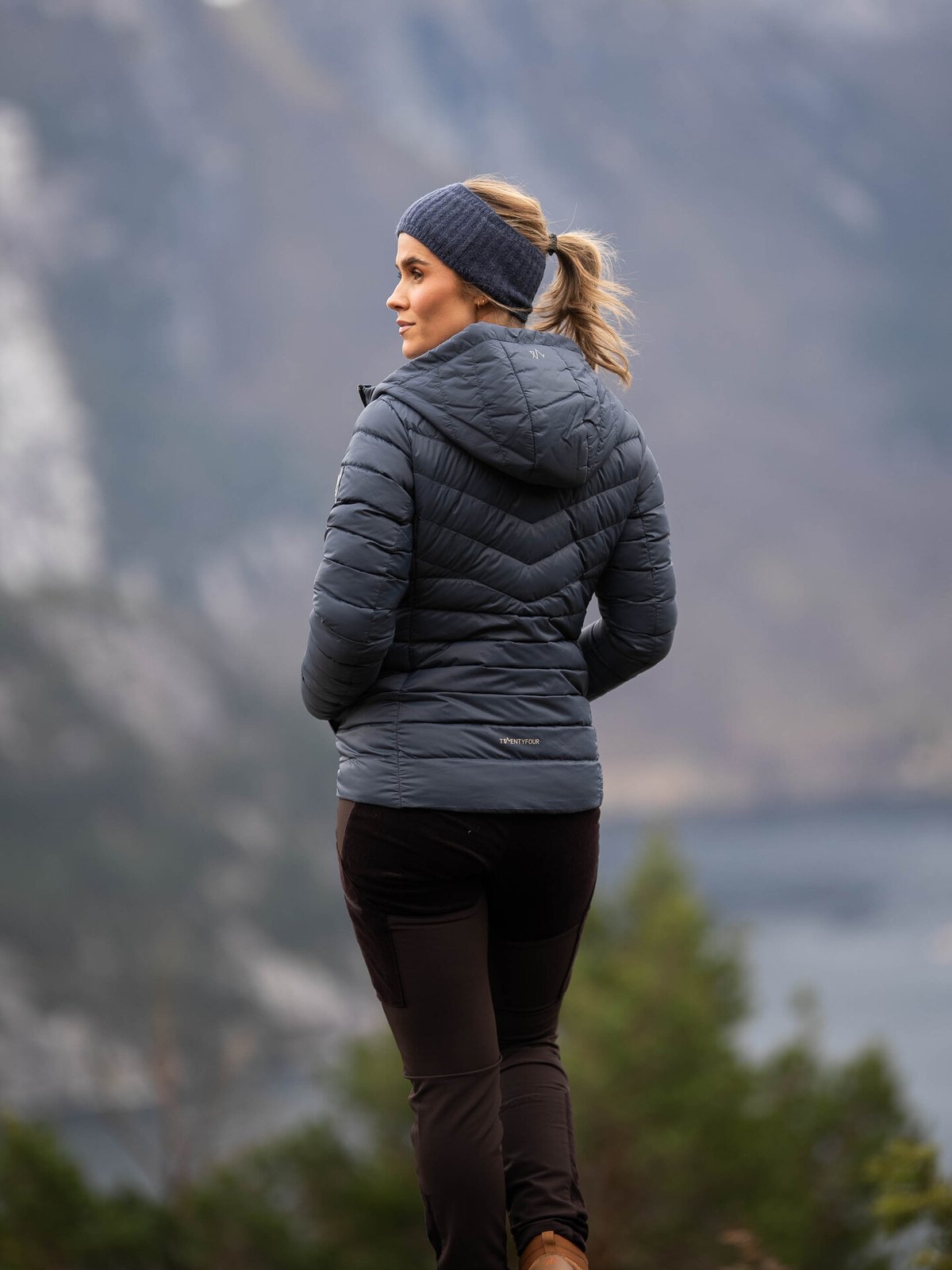 Twentyfour Finse Super Light Dunjakke Blekkblå