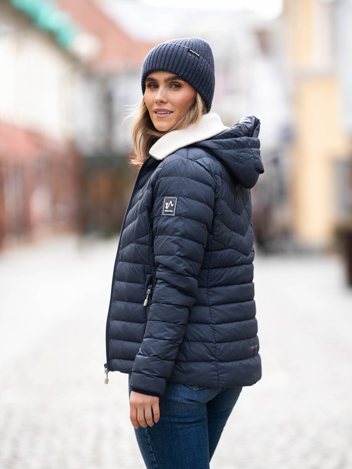 Twentyfour Finse Super Light Dunjakke Blekkblå