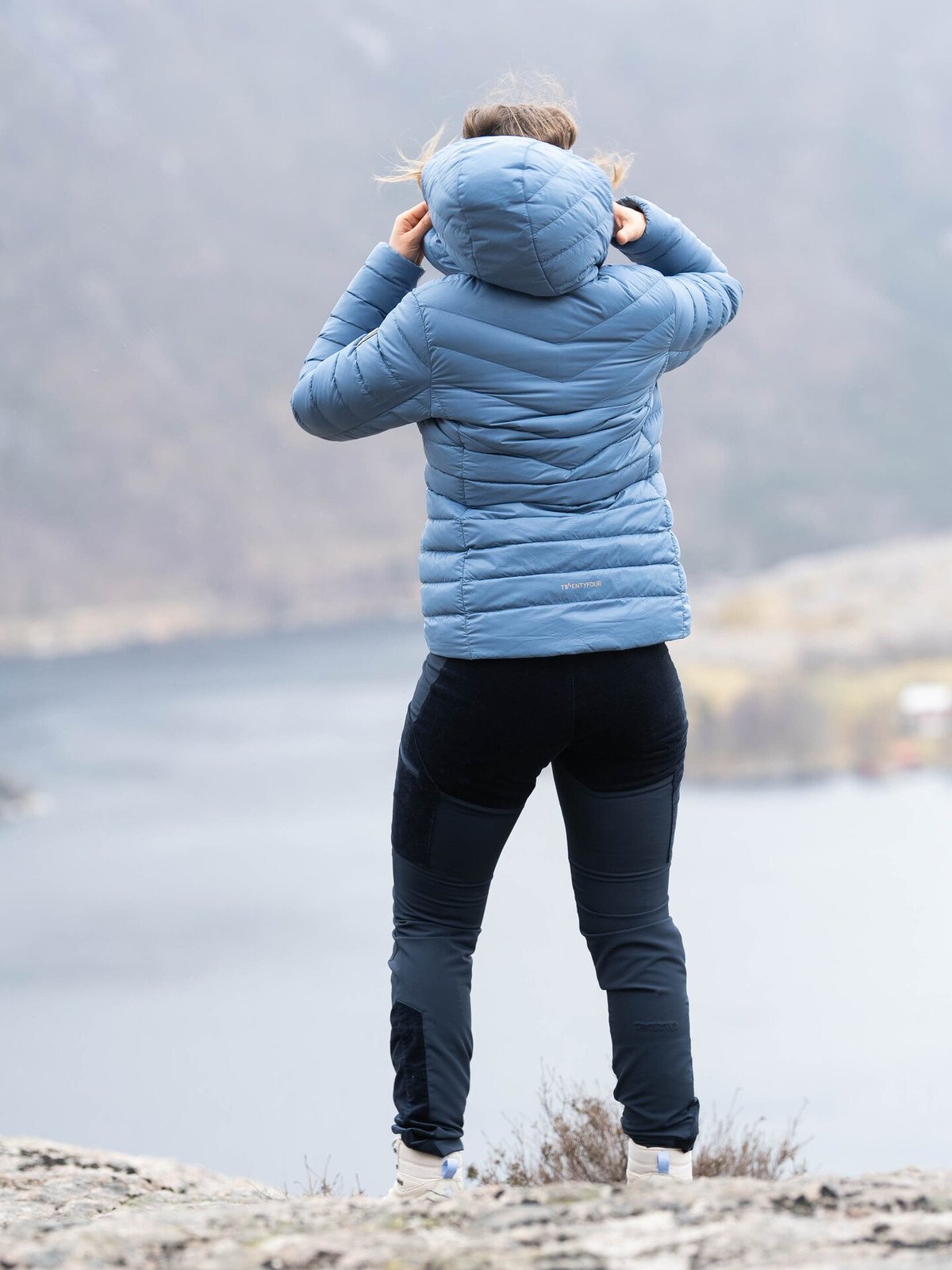 Twentyfour Finse Super Light Dunjakke Mellomblå
