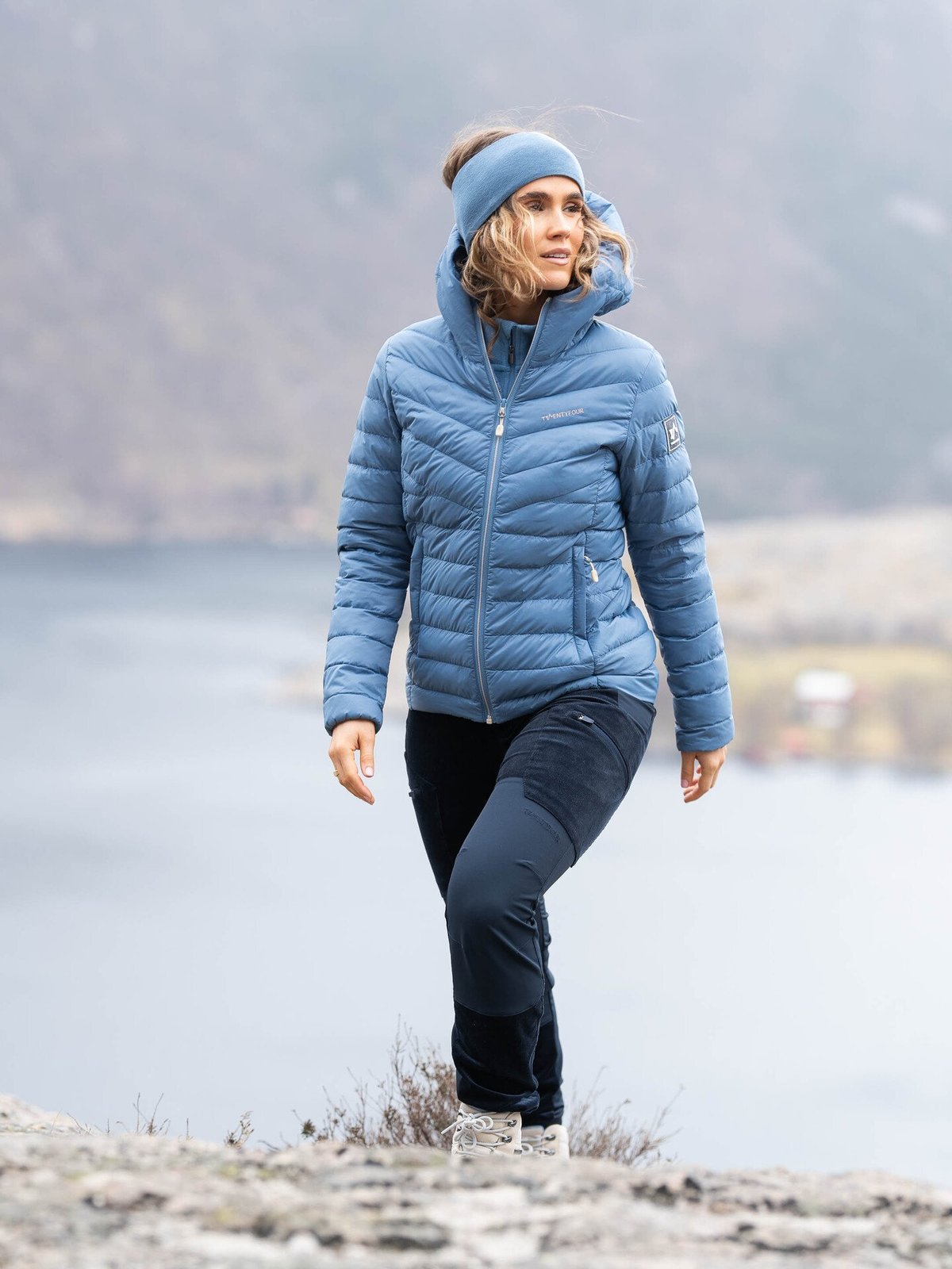 Twentyfour Finse Super Light Dunjakke Mellomblå