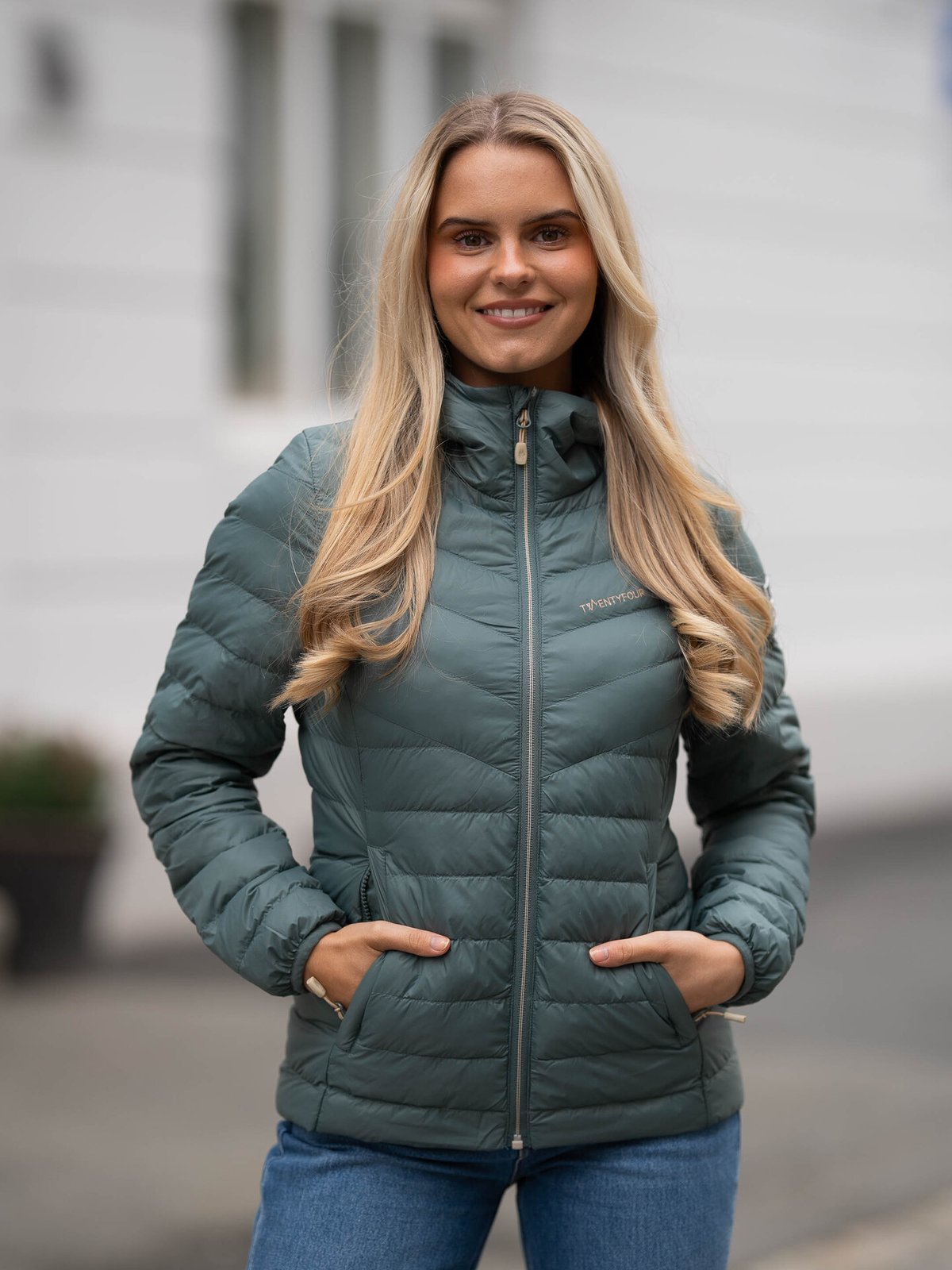 Twentyfour Finse Super Light Dunjakke Mellomgrønn