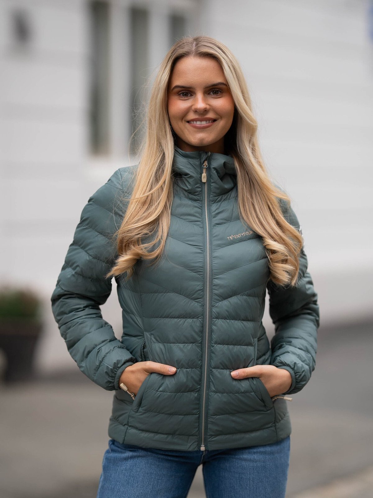 Twentyfour Finse Super Light Dunjakke Mellomgrønn