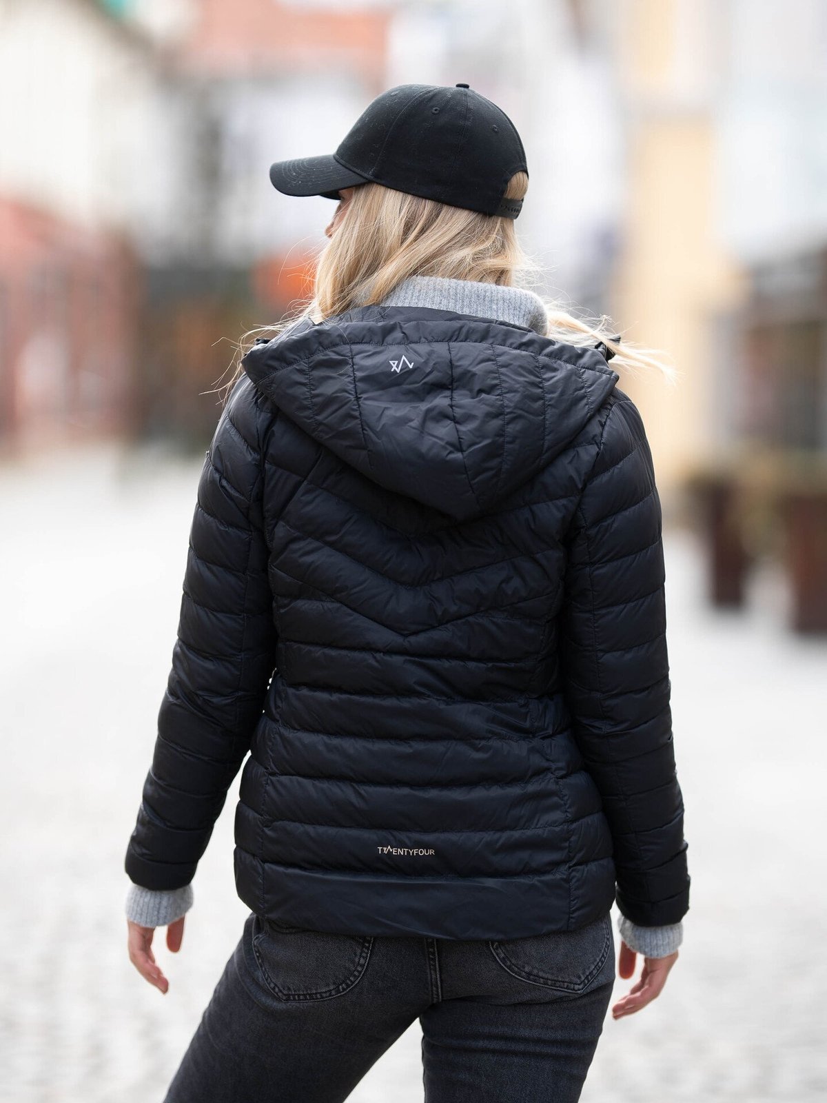 Twentyfour Finse Super Light Dunjakke Skyggesort