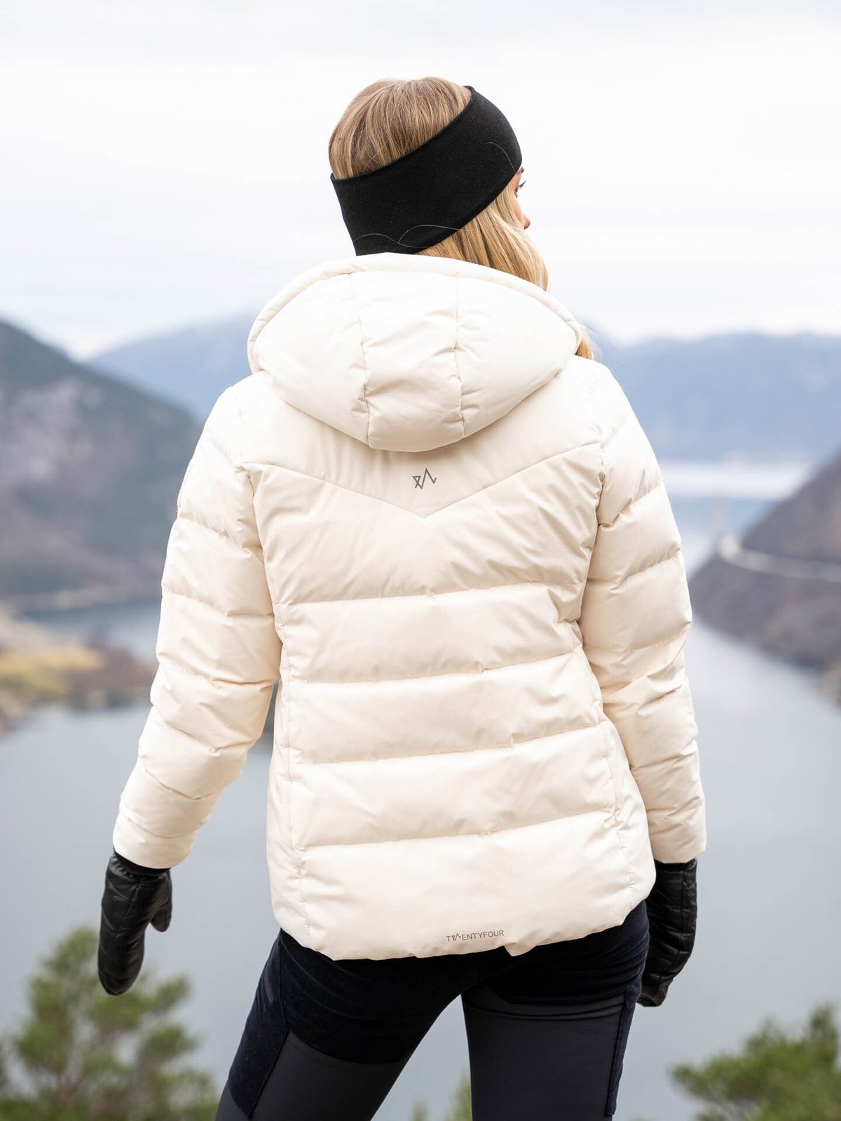 Twentyfour Finse Origin Dunjakke Gråhvit