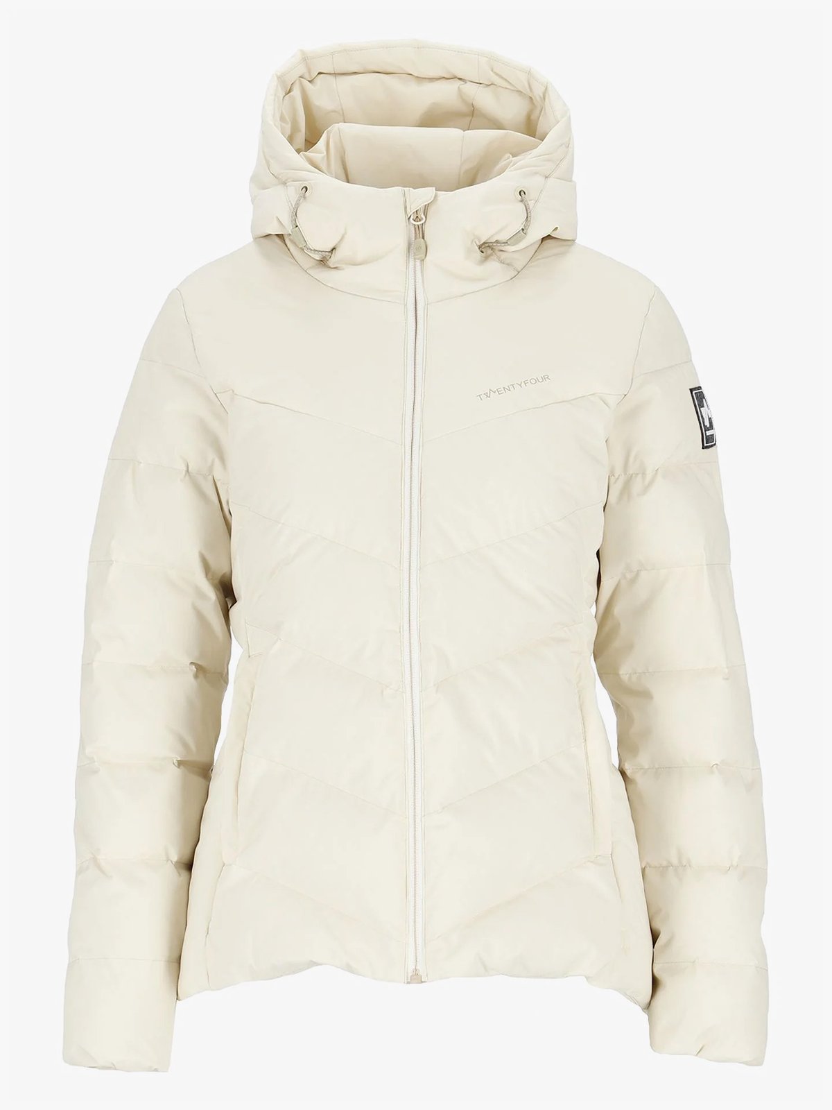 Twentyfour Finse Origin Dunjakke Gråhvit