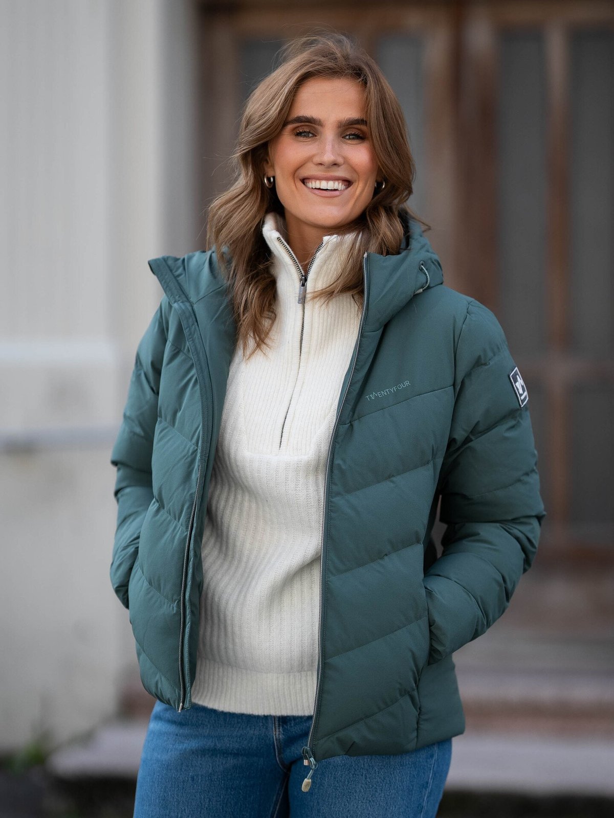 Twentyfour Finse Origin Dunjakke Mellomgrønn