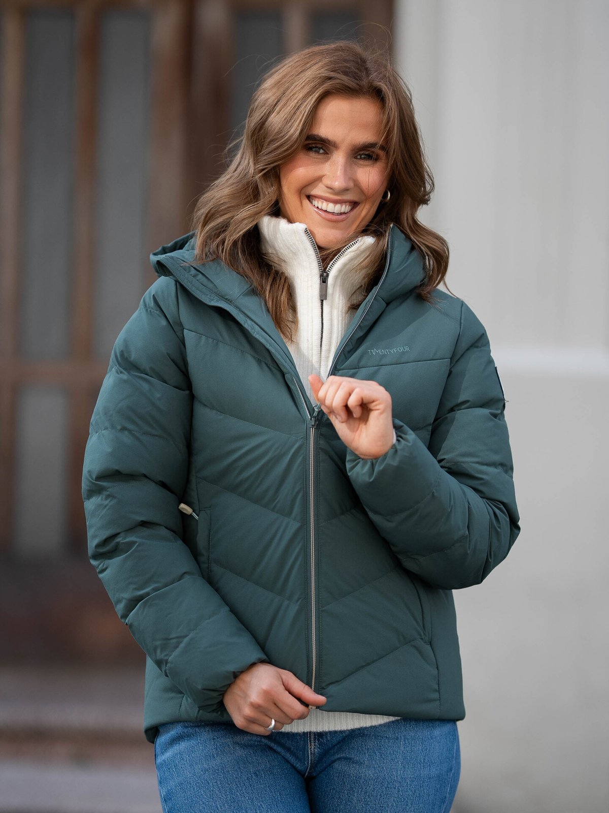 Twentyfour Finse Origin Dunjakke Mellomgrønn