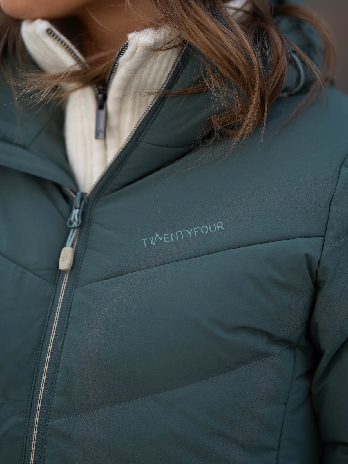 Twentyfour Finse Origin Dunjakke Mellomgrønn