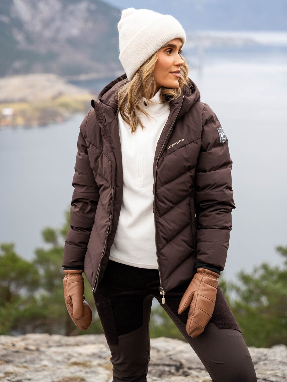 Twentyfour Finse Origin Dunjakke Mørk Brun