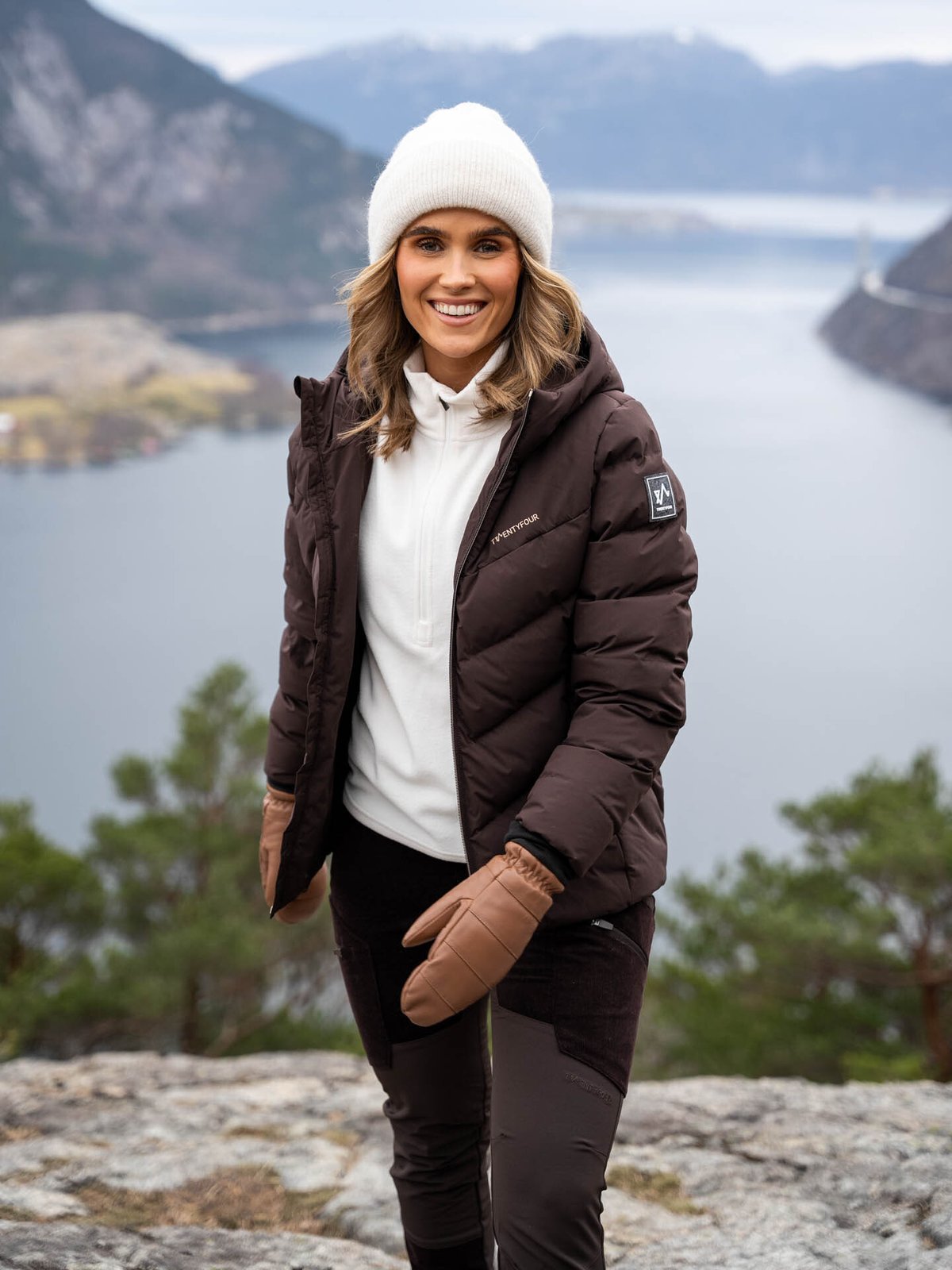 Twentyfour Finse Origin Dunjakke Mørk Brun