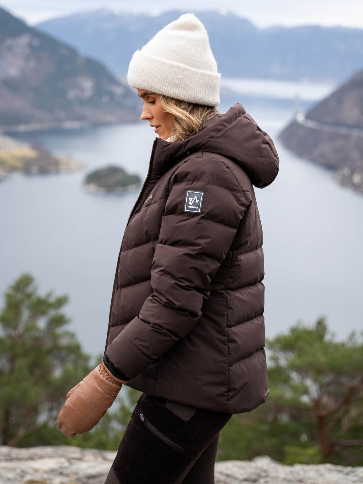 Twentyfour Finse Origin Dunjakke Mørk Brun