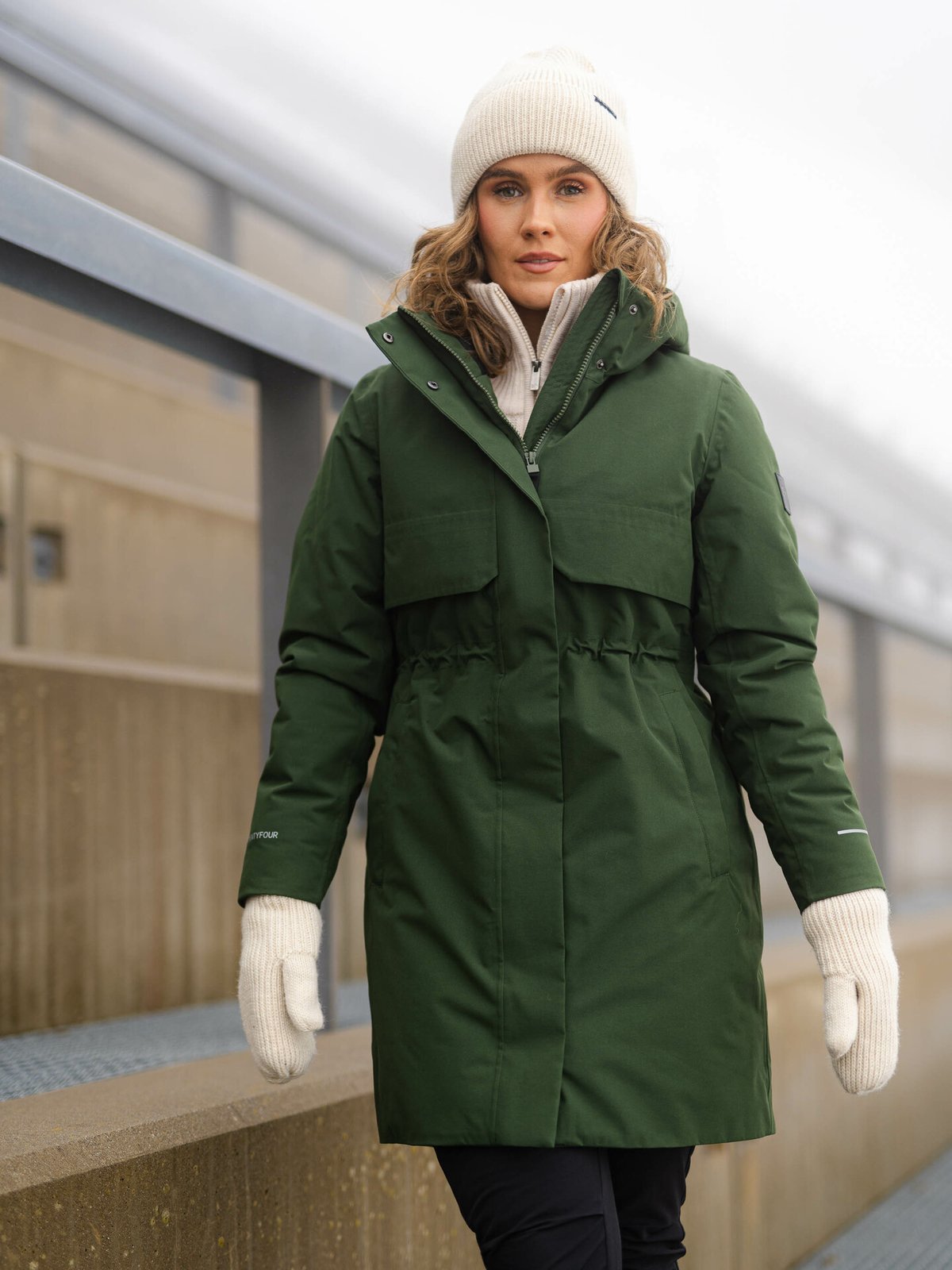 Twentyfour Mode Mia Warm Parkas Olivensort