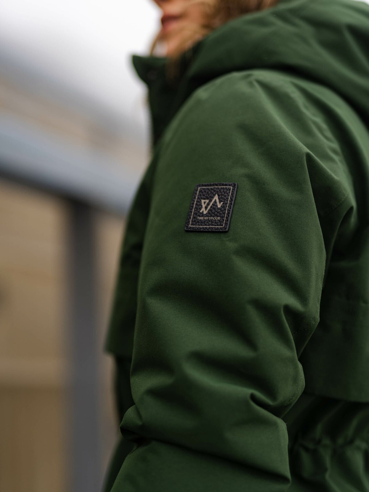 Twentyfour Mode Mia Warm Parkas Olivensort