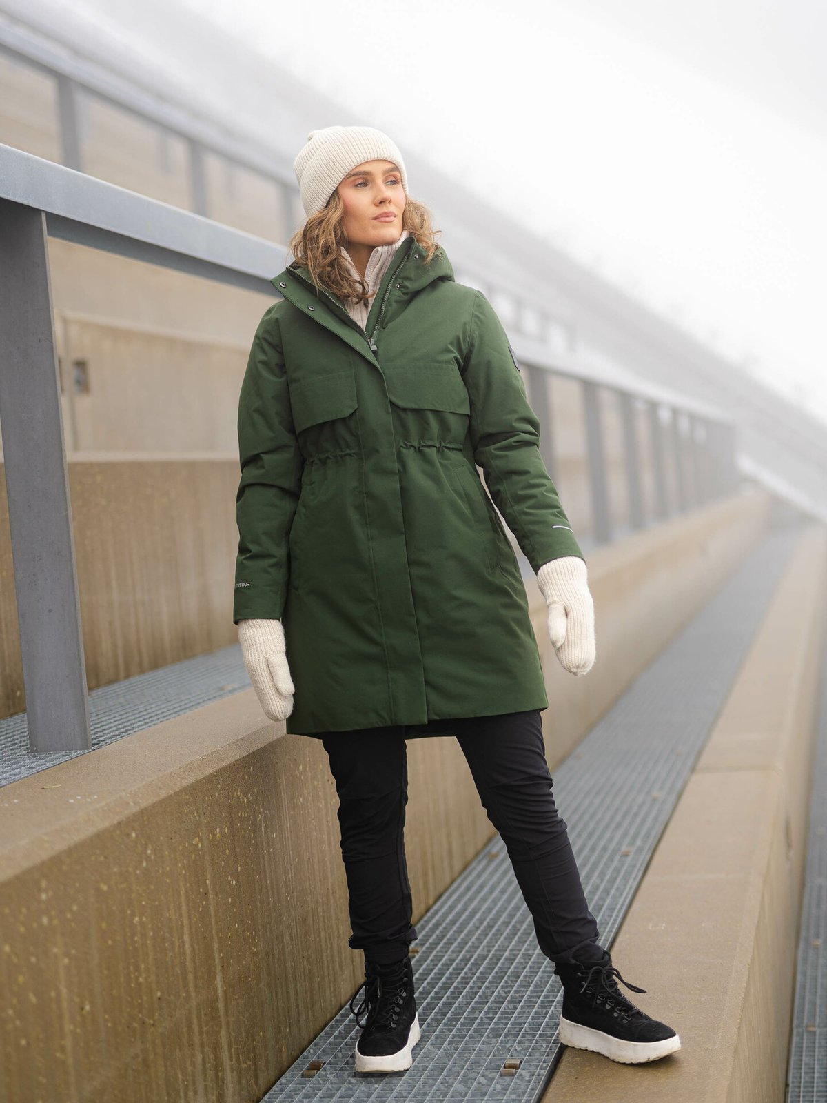 Twentyfour Mode Mia Warm Parkas Olivensort