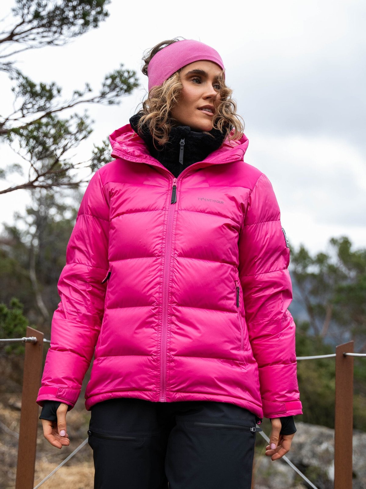 Twentyfour Isbre Dunjakke Dyp Rosa