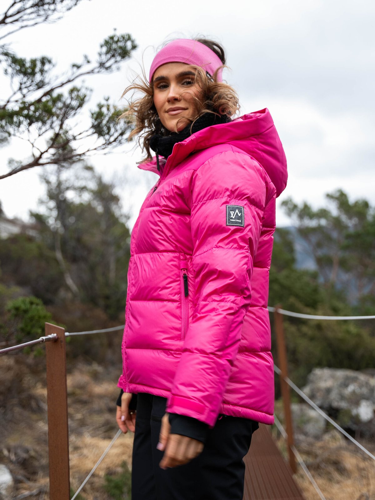 Twentyfour Isbre Dunjakke Dyp Rosa