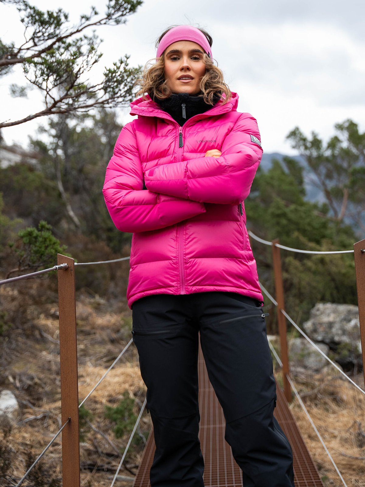 Twentyfour Isbre Dunjakke Dyp Rosa