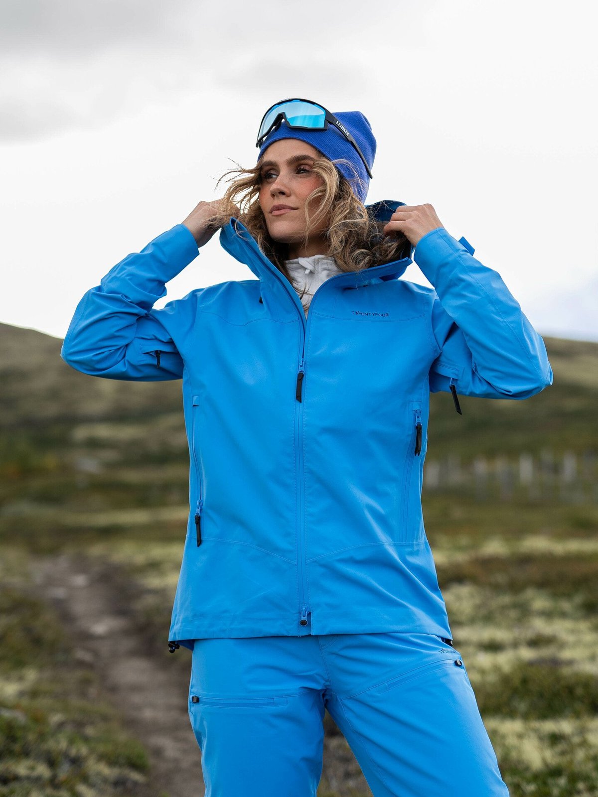 Twentyfour Isbre 3 Lags Skalljakke Asurblå