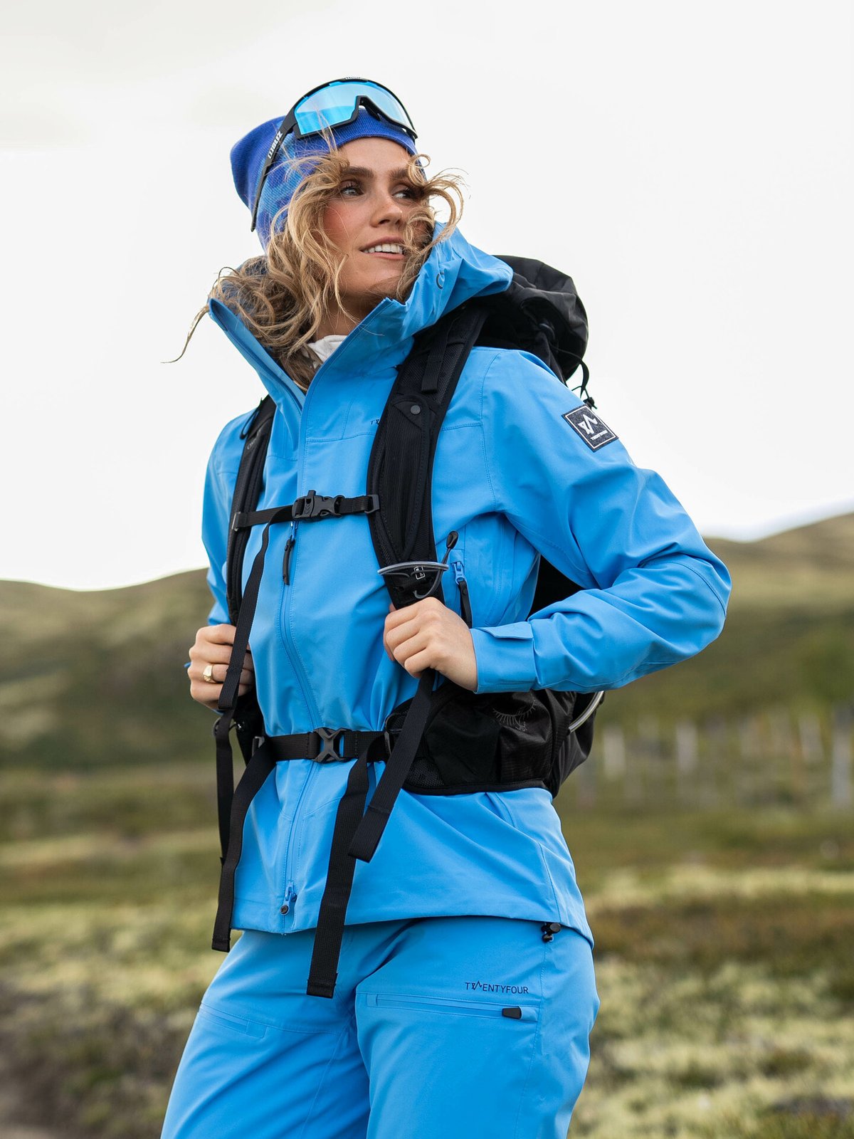 Twentyfour Isbre 3 Lags Skalljakke Asurblå