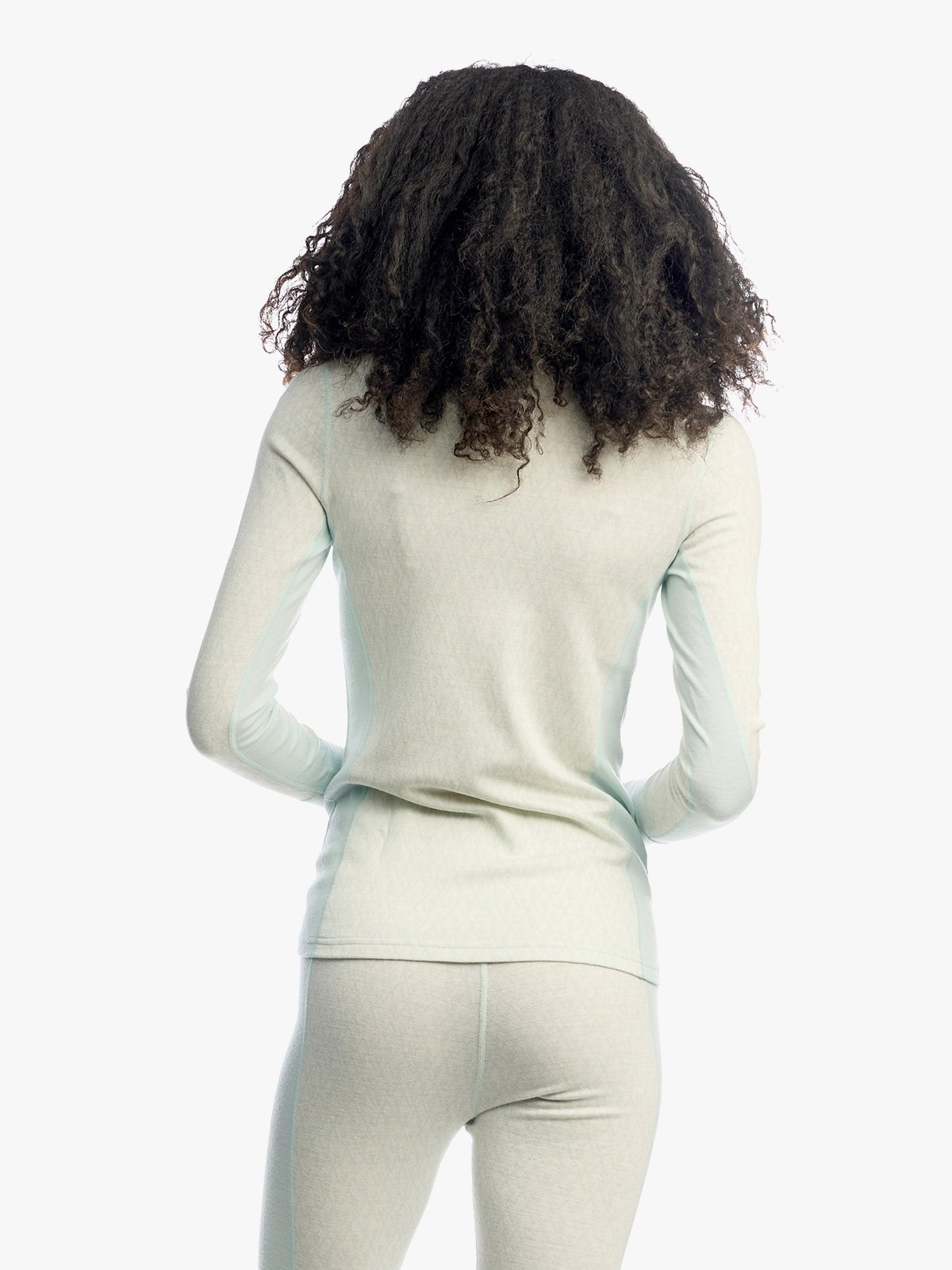 Twentyfour Aurora Aya Ull Half Zip Dus Grønn