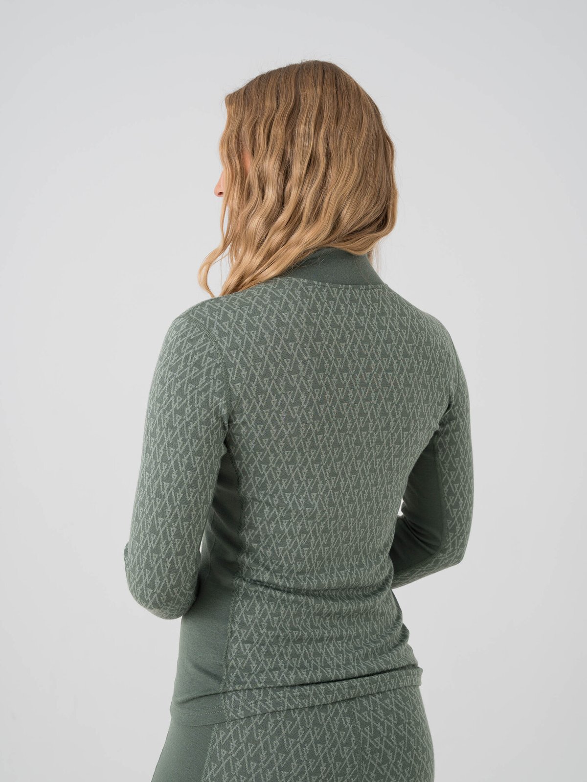 Twentyfour Aurora Aya Ull Half Zip Grønn