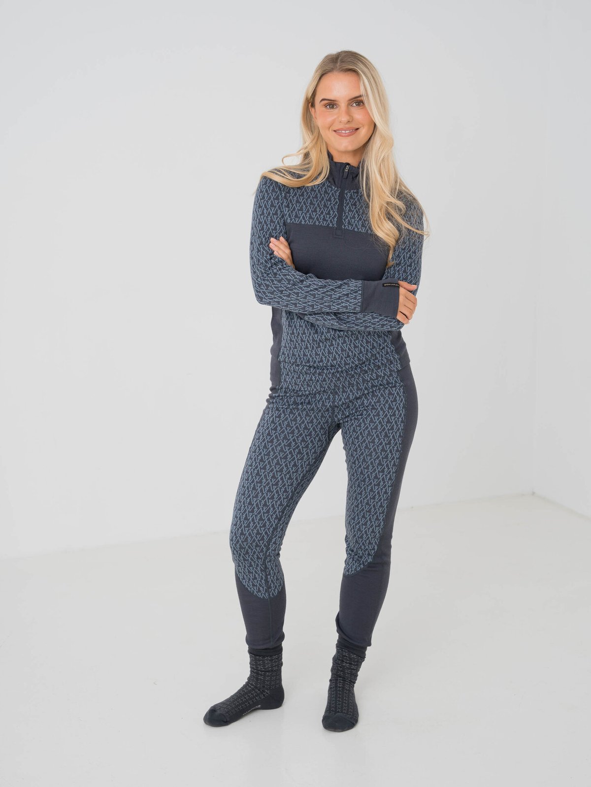 Twentyfour Aurora Aya Ulltights Blekkblå