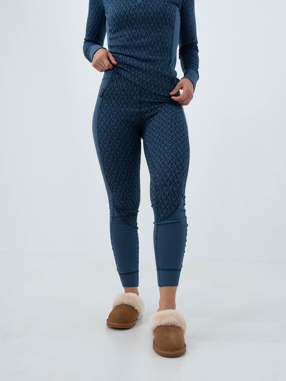 Twentyfour Aurora Aya Ulltights Gråblå