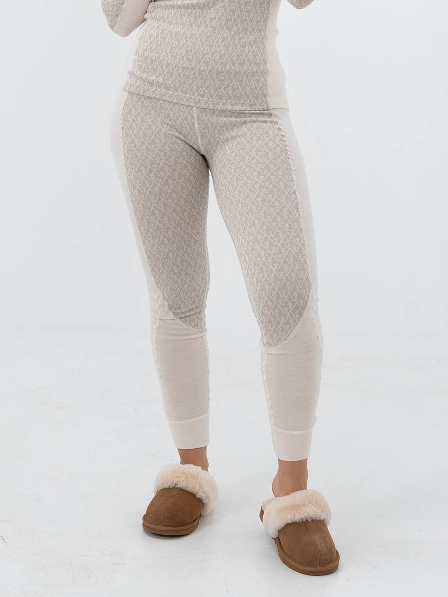 Twentyfour Aurora Aya Ulltights Gråhvit