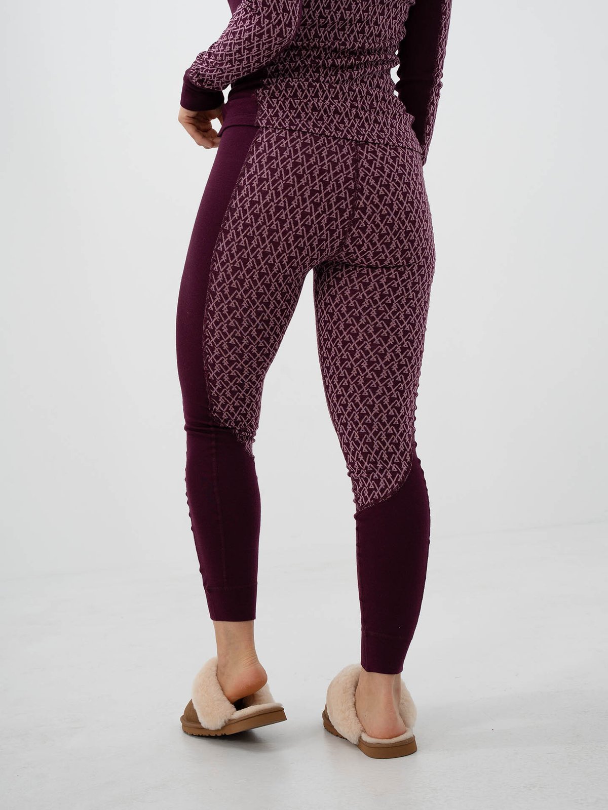 Twentyfour Aurora Aya Ulltights Mørk Burgunder