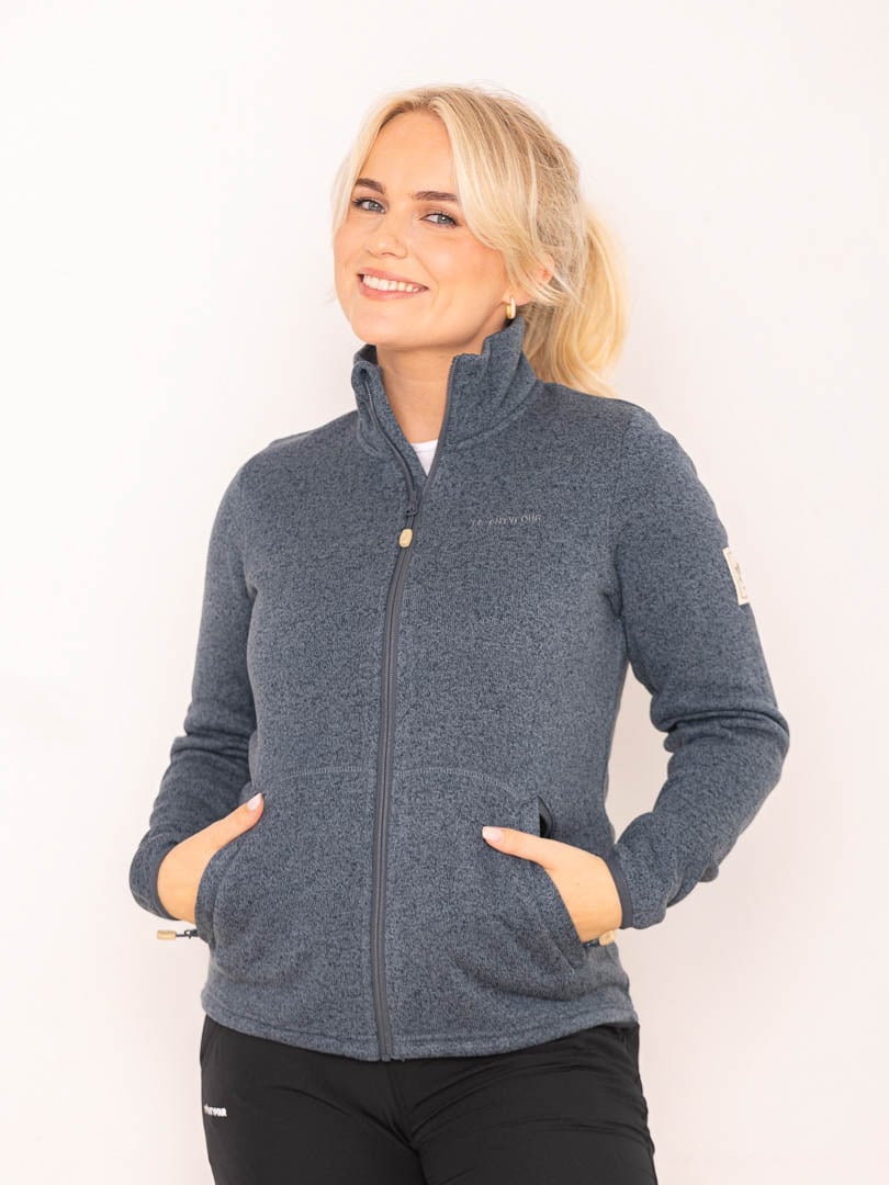 Twentyfour Finse Knitfleece Blekkblå