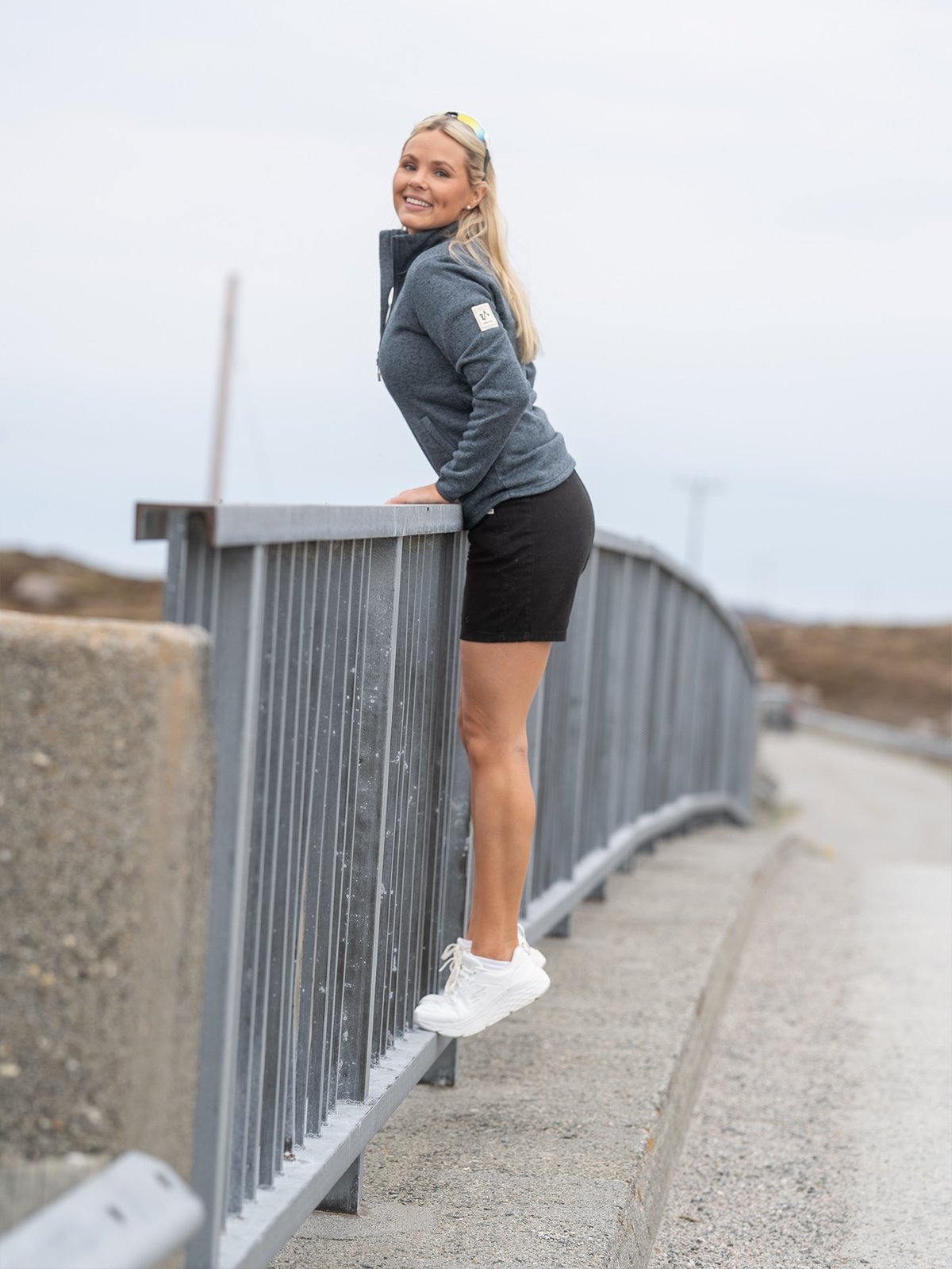 Twentyfour Finse Knitfleece Blekkblå