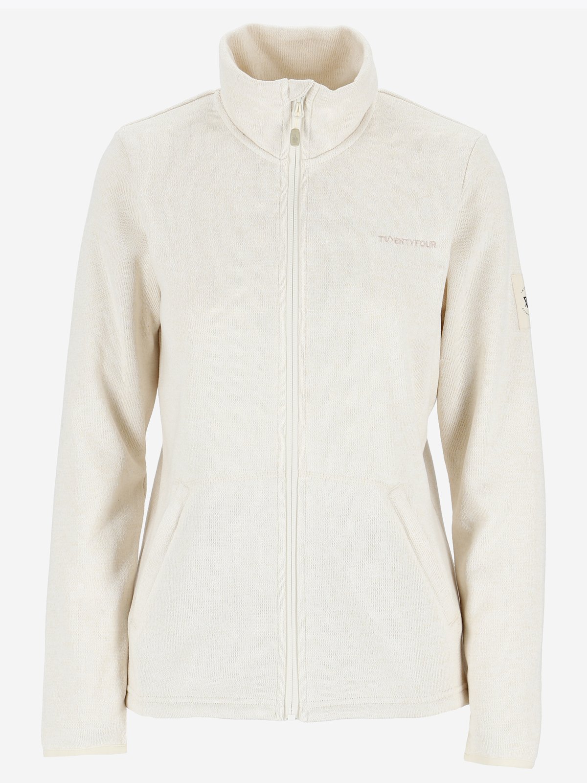 Twentyfour Finse Knitfleece Gråhvit