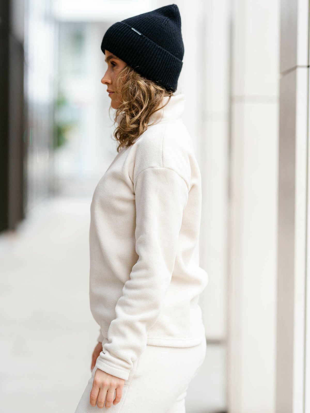 Twentyfour Mode Polar Half Zip Gråhvit