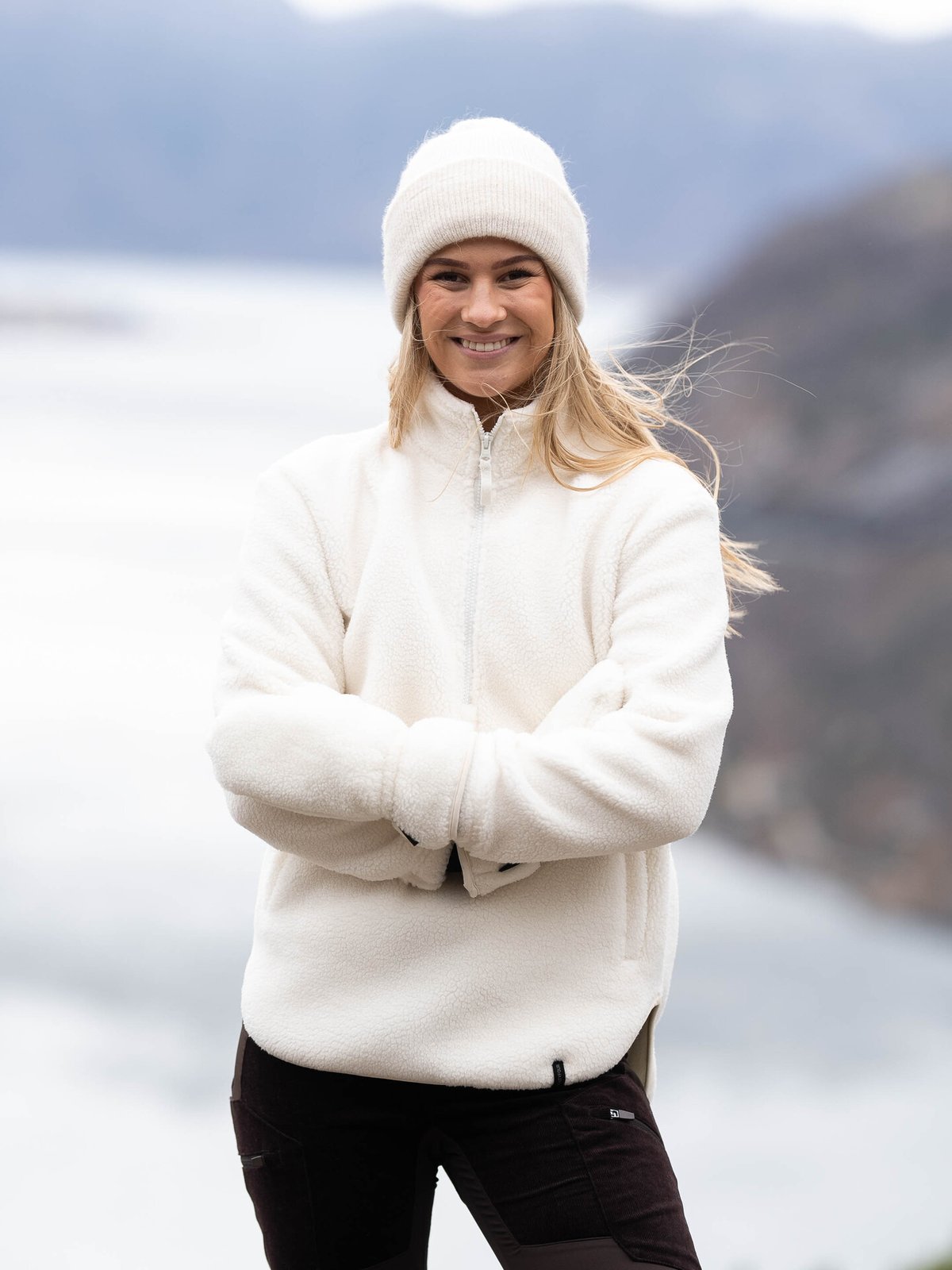 Twentyfour Mode Pile Half Zip Bomull