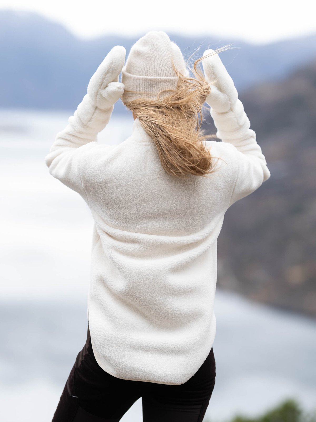 Twentyfour Mode Pile Half Zip Bomull