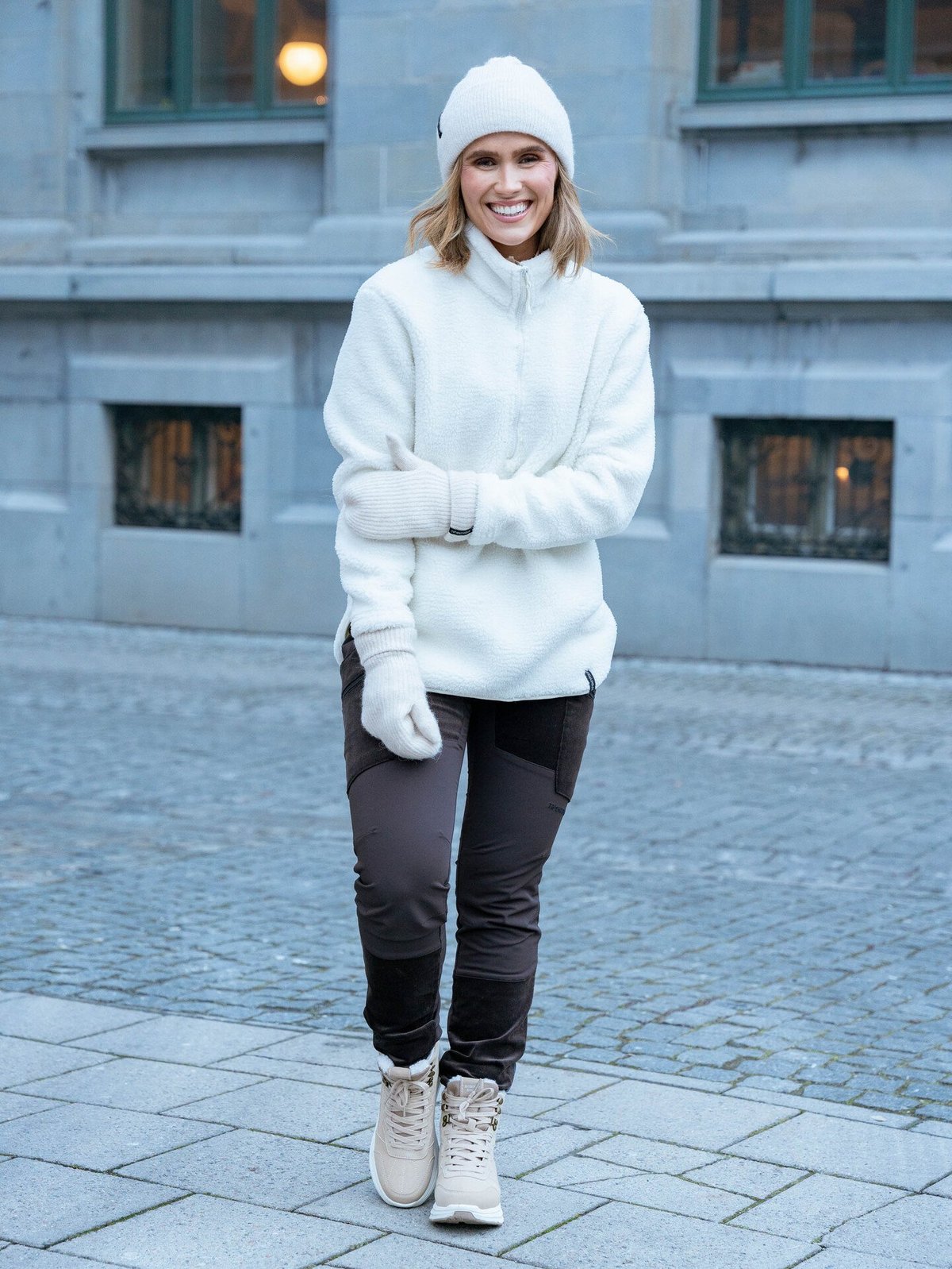 Twentyfour Mode Pile Half Zip Bomull