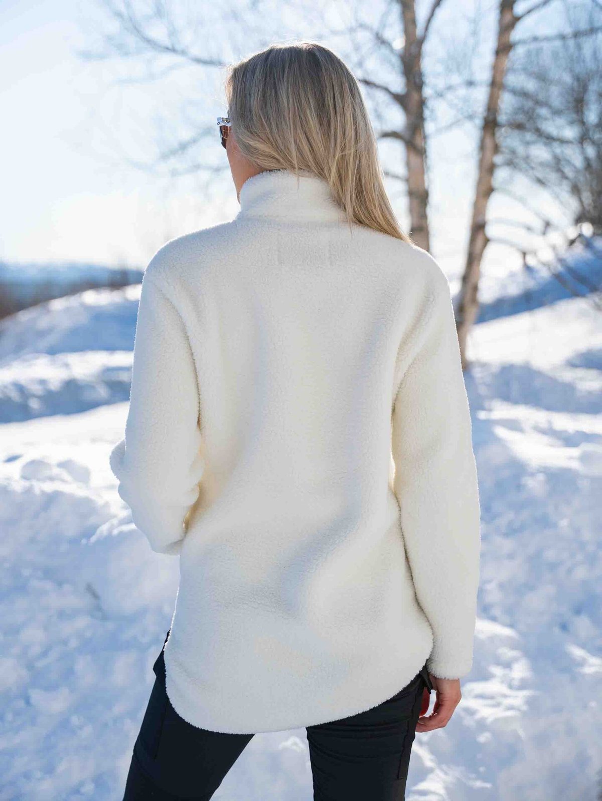 Twentyfour Mode Pile Half Zip Bomull