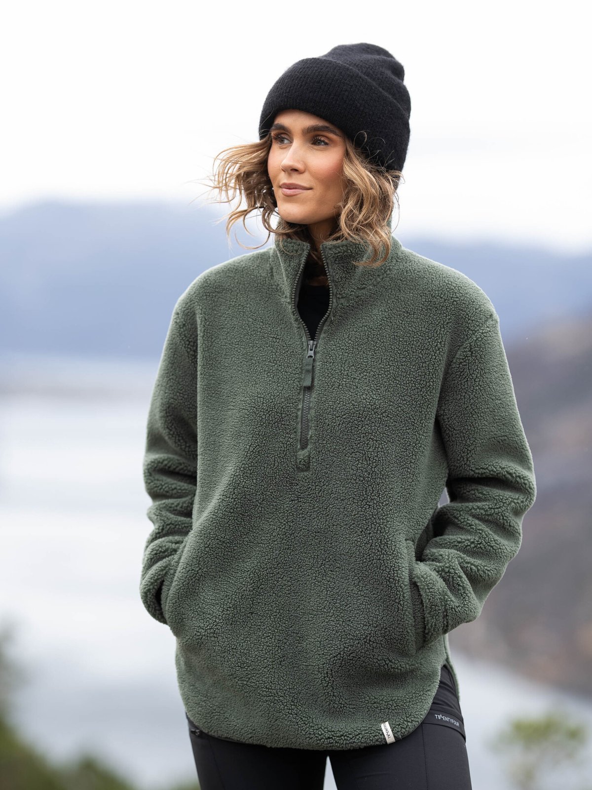 Twentyfour Mode Pile Half Zip Furu