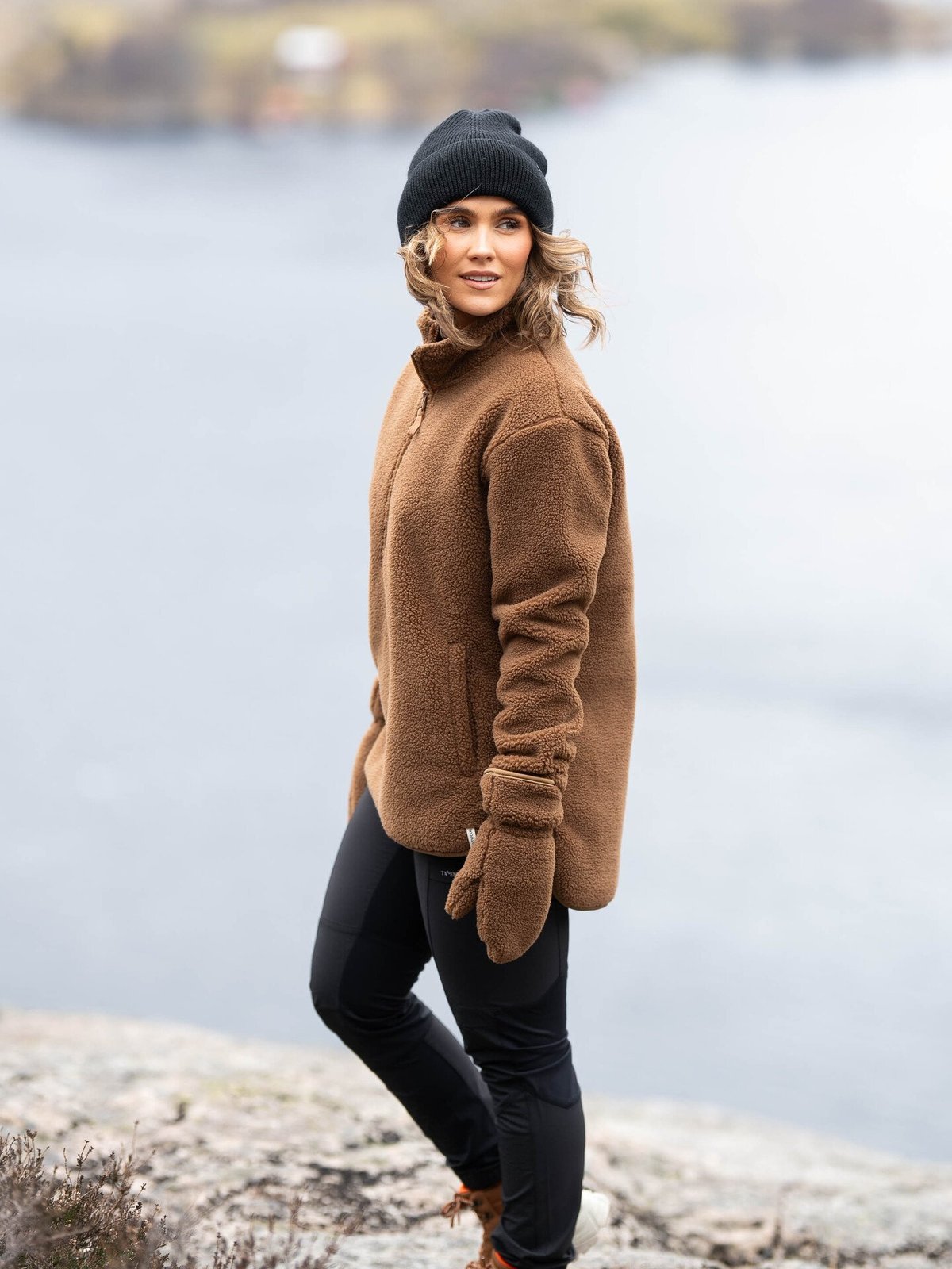 Twentyfour Mode Pile Half Zip Karamell