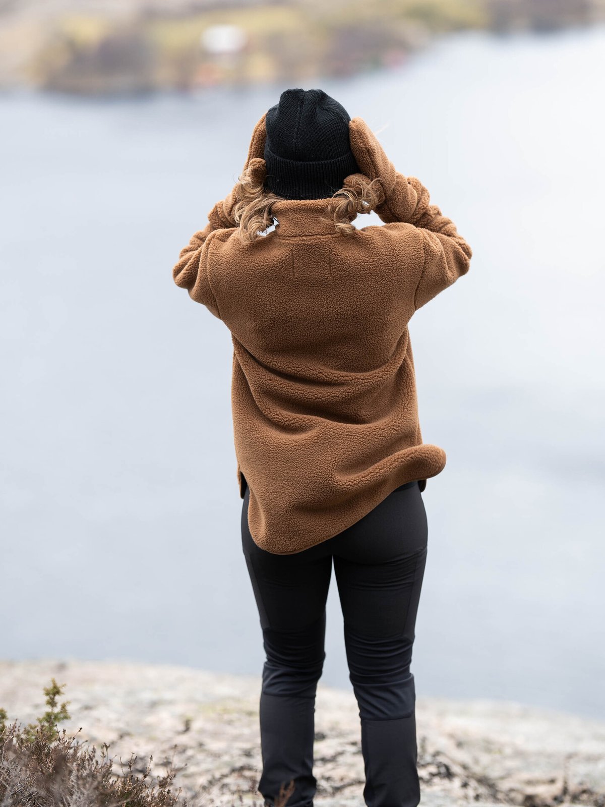 Twentyfour Mode Pile Half Zip Karamell