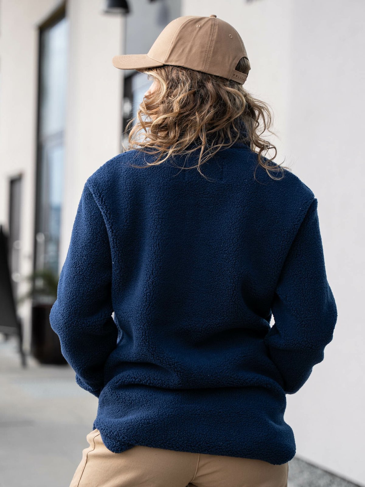 Twentyfour Mode Pile Half Zip Marineblå