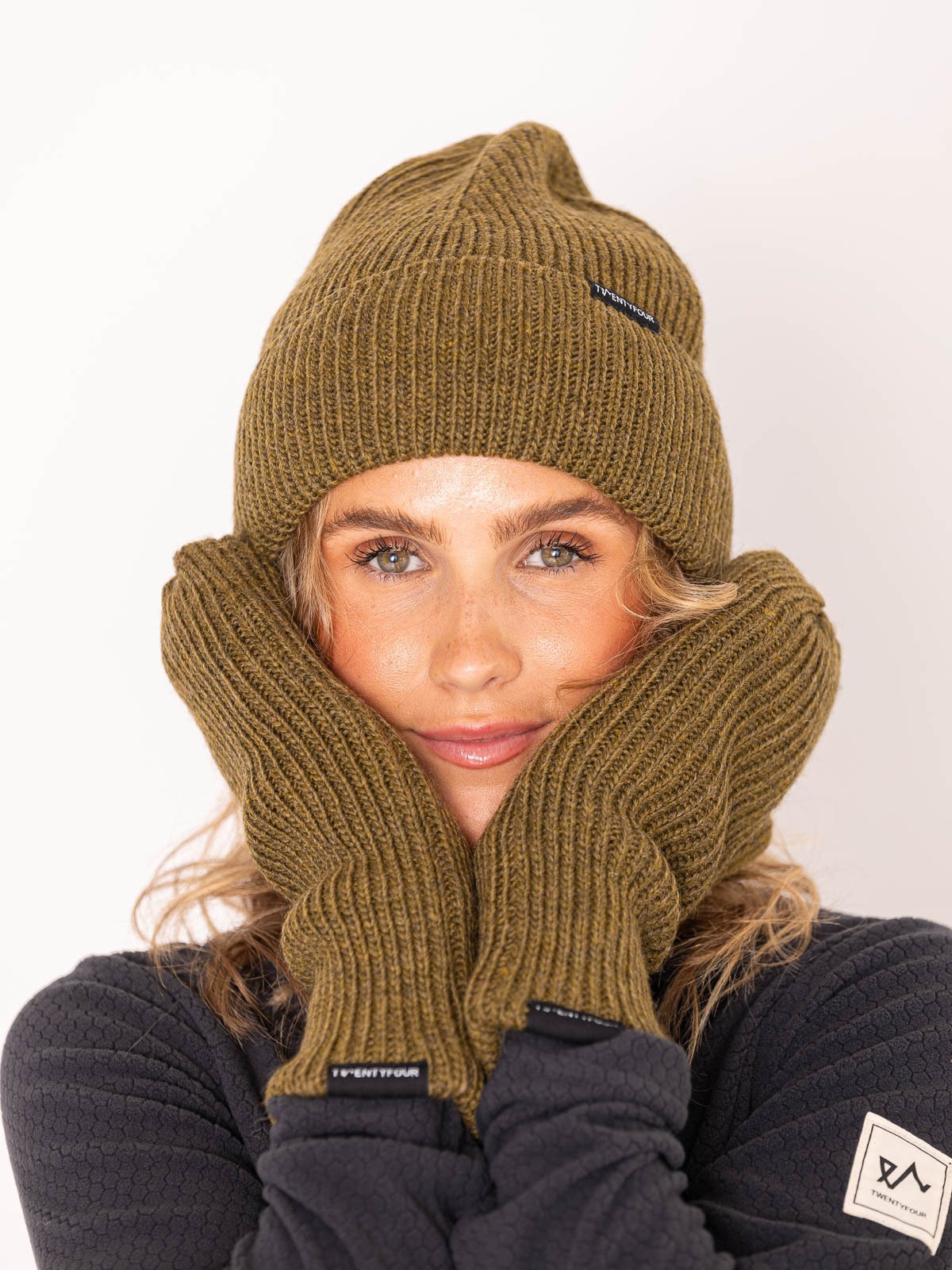 Twentyfour Mode Rib Vott Oliven