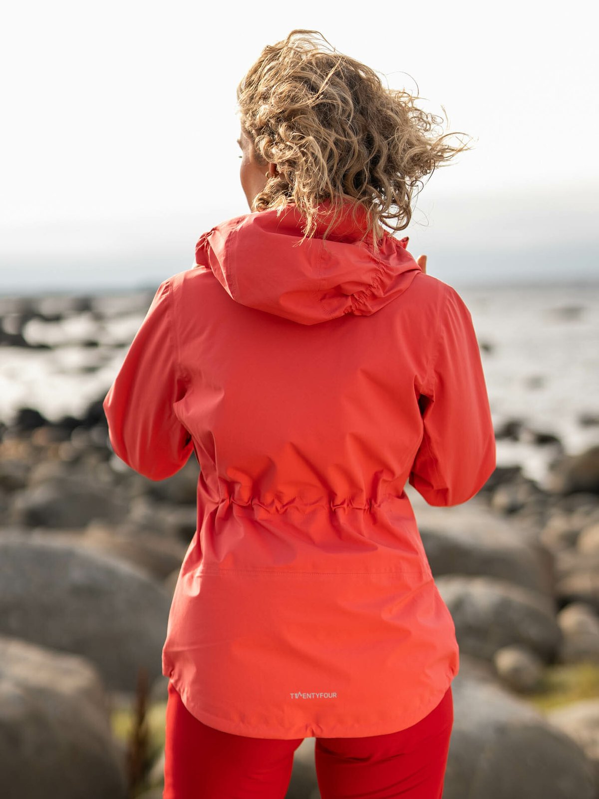 Twentyfour Flåm 3 lags Skalljakke Klar rød