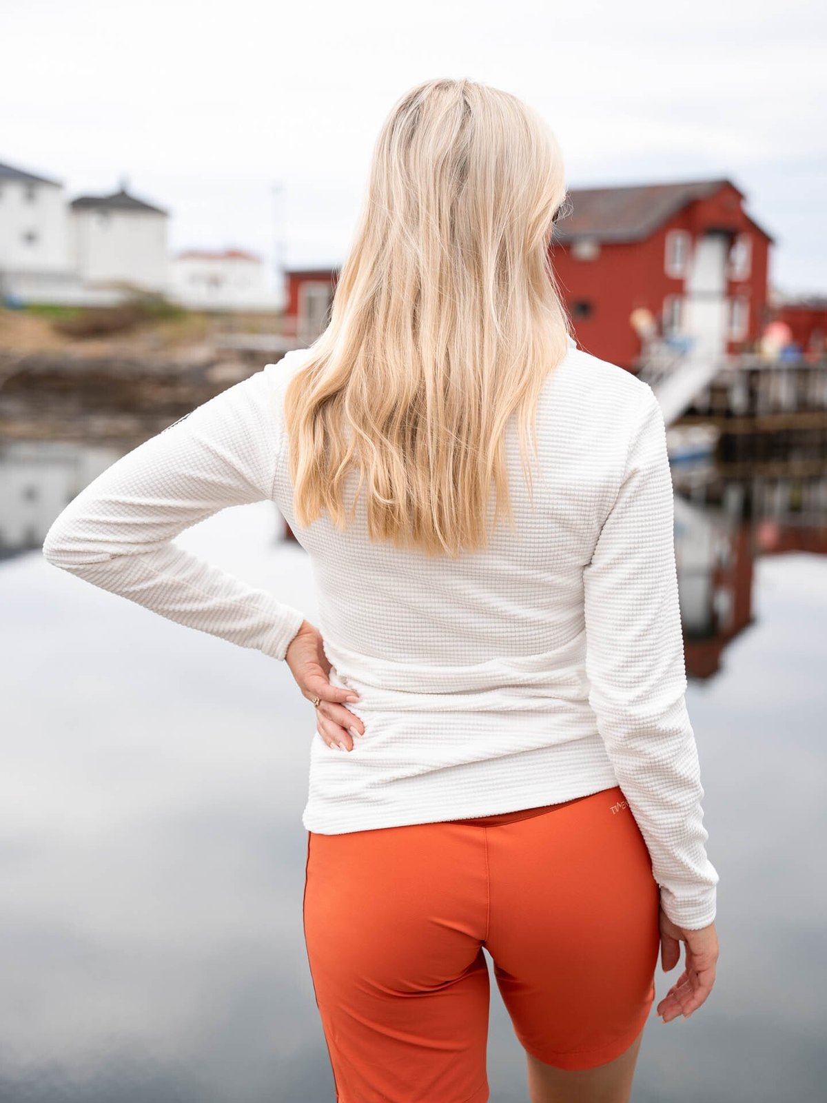 Twentyfour Flåm Half Zip Fleece Hvit