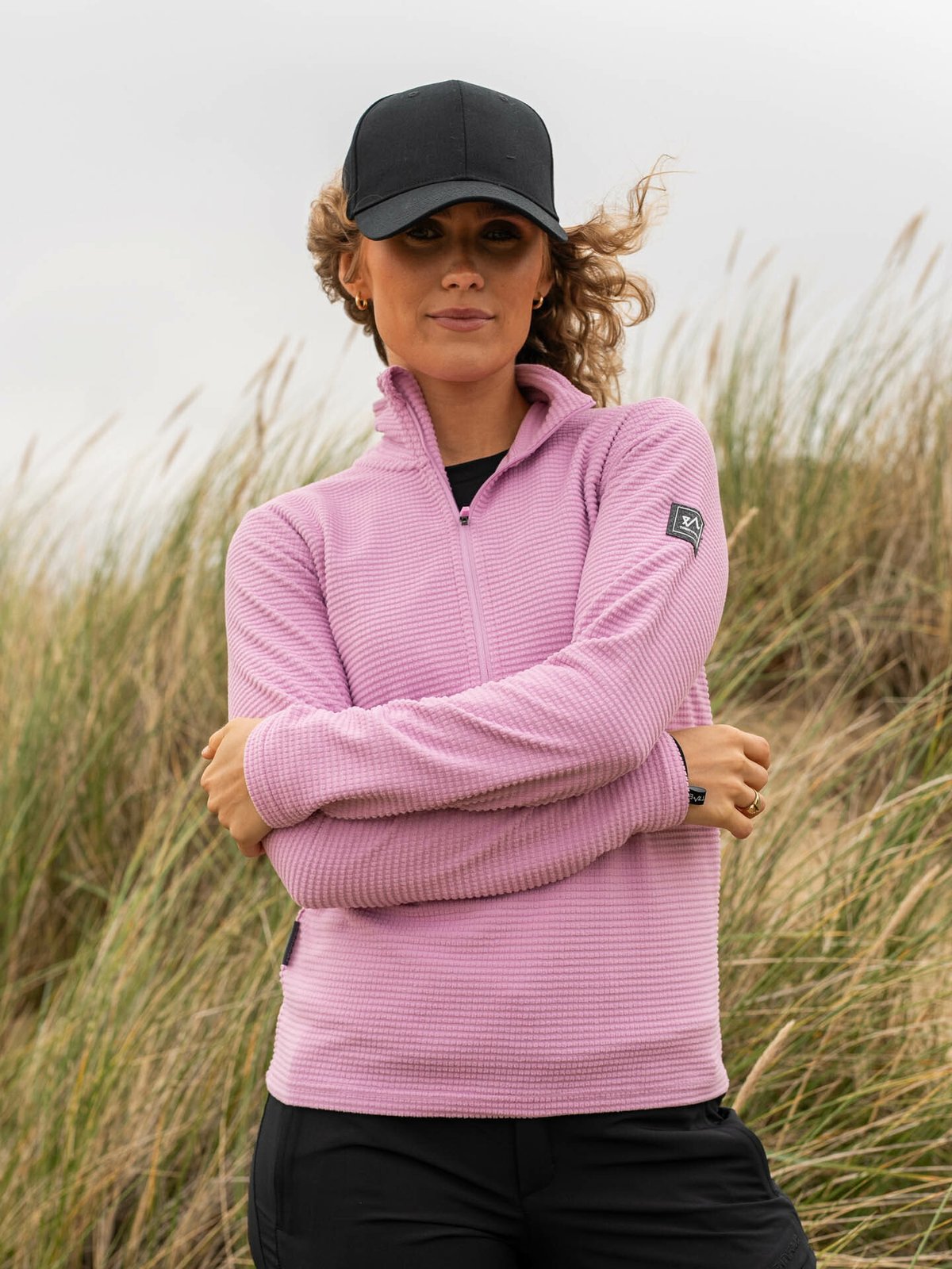 Twentyfour Flåm Half Zip Fleece Lys lavendel