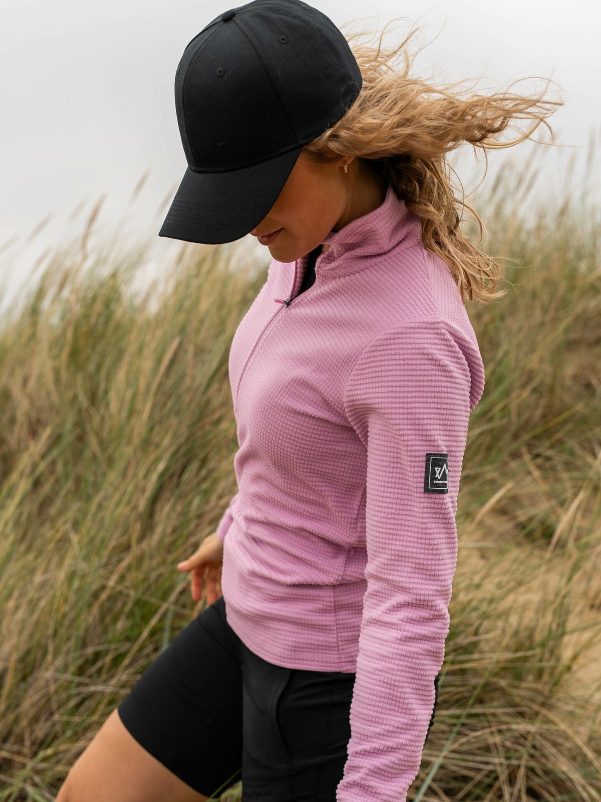 Twentyfour Flåm Half Zip Fleece Lys lavendel